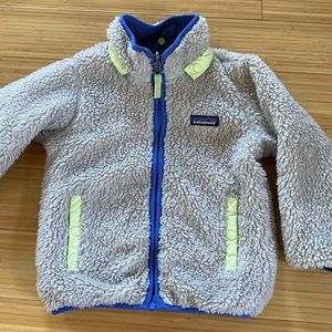 Patagonia Reversible Tribbles winter jacket, toddler kids, size 4T